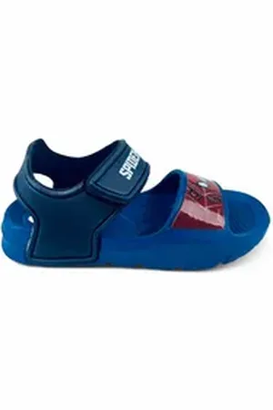 SPIDERMAN Marvel Sandale (2-tlg) Jungen Strandschuhe mit Klettverschluss Gr. 22 - 33 blau 24-25 EU