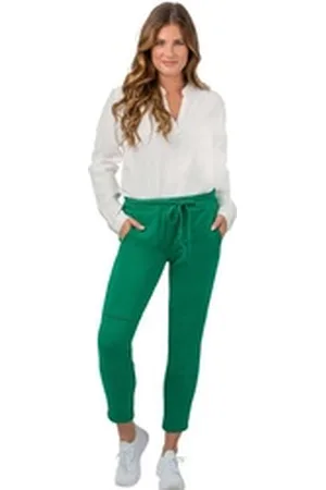 STEHMANN Jogger Pants Polling4-708 aus weichem Sweat grün 42