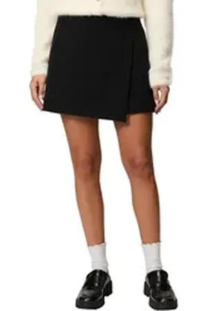 Zero Minirock Skort mit Überschlag vorn Wickeldesign schwarz 44