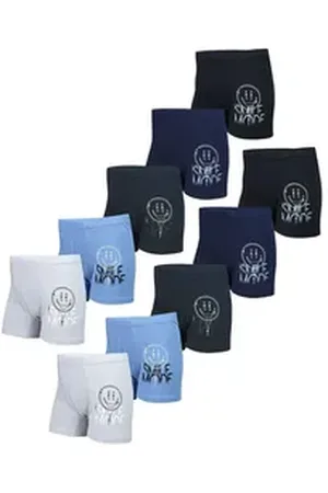 TupTam Boxershorts Jungen Boxershorts Unterhose Kinder Boxer Unterwäsche 10er / 5er Pack blau|bunt|schwarz 140-146