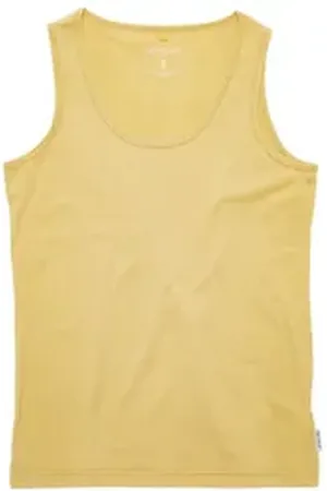 Devold Funktionsshirt Classic Tank WMN - Merino Tank Top Damen gelb M