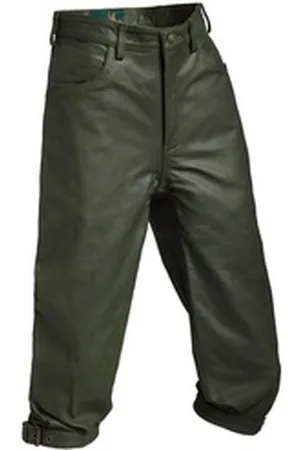 la chasse ® Lederhose Jagd- Lederhose aus Büffelleder (Kniebundhose) Herren strapazierfähig 26