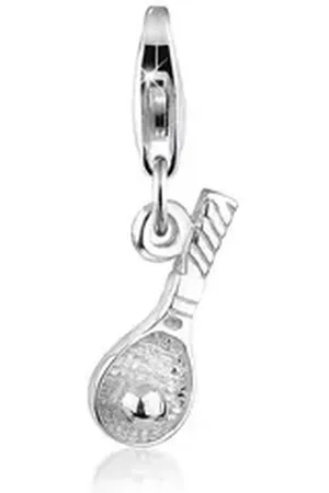 Nenalina Charm-Einhänger Anhänger Tennisschläger Sport Ball 925 Silber silberfarben