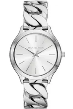 Michael Kors Quarzuhr MK7474 Damen-Uhr Slim Runway Analog Quarz Edelstahl-Band