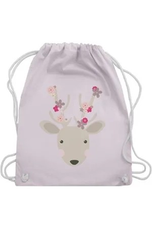 Shirtracer Turnbeutel Süßer Hirsch - Frühlingstiere, Mode für Oktoberfest Tasche rosa