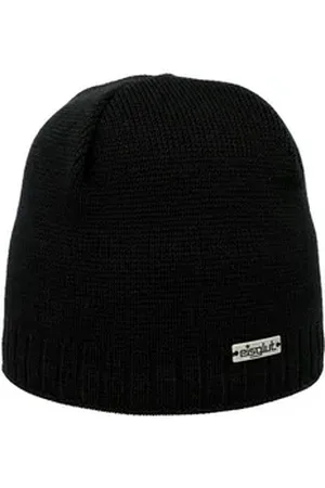 Eisglut Beanie Raffertya Rewoolife mit Markenemblem schwarz