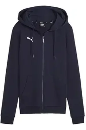 PUMA Trainingsjacke teamGOAL Casuals Kapuzenjacke Damen Kapuze_Kordelzug blau 2XL