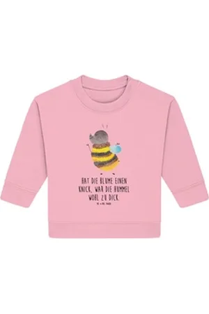 Mr. & Mrs. Panda Longpullover Hummel flauschig 12. - 18. Monat - Cotton Pink - Geschenk, Natur, Blu (1-tlg) rosa 12. - 18. Monat