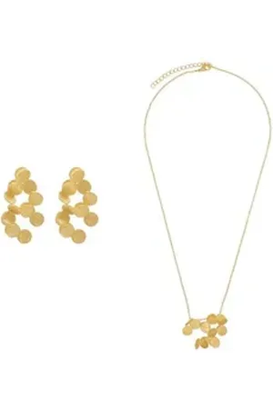Heideman Collier Tilia und Nessa goldfarben (inkl. Geschenkverpackung), Geschenkset Damen mit Halskette und Ohrring goldfarben
