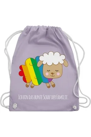 Shirtracer Turnbeutel Ich bin das bunte Schaf der Familie - weiß, LGBT Kleidung lila