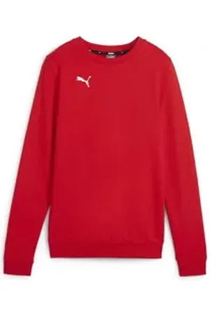 PUMA Fleecepullover Damen Pullover teamGOAL Casuals Crew Neck Sweat 658594 rot L