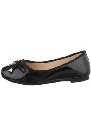 Ital-Design Damen Freizeit Ballerina (85894101) Blockabsatz Klassische Ballerinas in Schwarz schwarz 41 EU