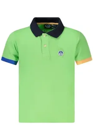 North Sails Poloshirt Stylisches grünes Kinder-Poloshirt mit 14A