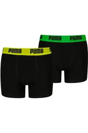 PUMA Boxer BOYS EVERYDAY BASIC BOXERS 2P (2er Pack) Komfortabler Logobund, ohne Eingriff schwarz 170/176