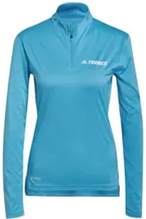 adidas Sportswear Longsleeve Muscle Half-Zip Longsleeve blau XS