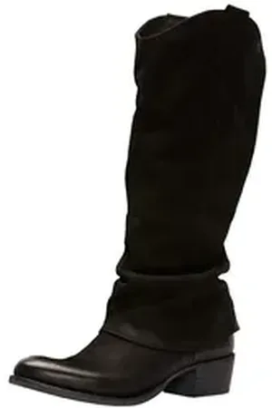 Felmini Stiefel Leder Bikerboots schwarz 36 EU