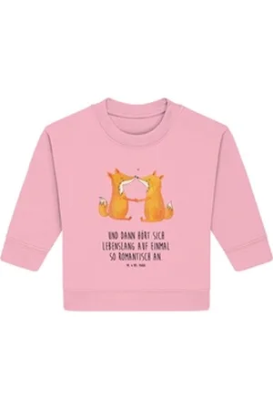 Mr. & Mrs. Panda Longpullover Füchse Liebe 12. - 18. Monat - Cotton Pink - Geschenk, Fuchs, Verlobt (1-tlg) rosa 12. - 18. Monat