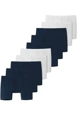 Schiesser Retro Boxer 10er Pack Kids Boys 95/5 Organic Cotton (Spar-Set, 10-St) Retro Short / Pant - Baumwolle - ohne Eingriff blau|bunt 98