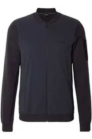 HUGO BOSS Strickjacke K_Ever (1-tlg) blau L