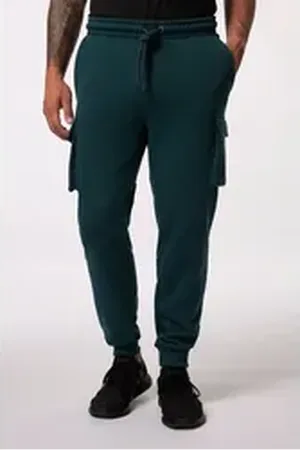 JP 1880 Sweathose Sweat-Cargohose Fitness Elastikbund blau 3XL