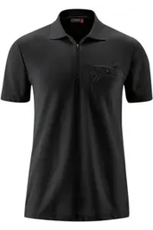 Maier Sports Poloshirt XXL Funktions-Zipper-Poloshirt schwarz schwarz 3XL