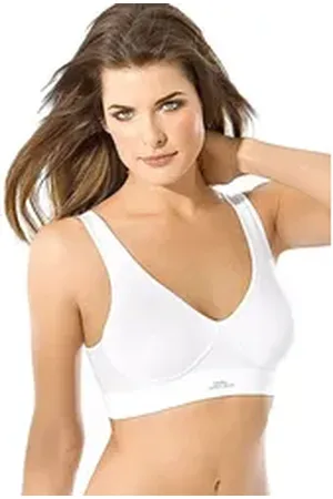 Speidel Set: Bustier Cotton Sport (Sparpack, 2-tlg) Damen Achselbustier Sporttop Fitness-Top mit breiten Trägern weiß 46