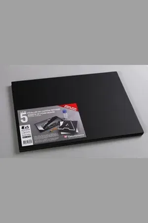 Clairefontaine Geschenkbox Schaumkarton 3,0 mm DIN A3 5 Bogen - Schwarz 193647C, Bögen schwarz