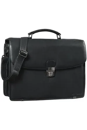 STILORD Laptoptasche "Miguel" Klassische Leder Aktentasche Herren schwarz