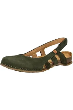 El Naturalista Sandalen Nubukleder Ballerina grün 38 EU