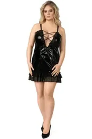 Andalea Babydollkleid Babydoll in schwarz - 38/40 schwarz 38/40