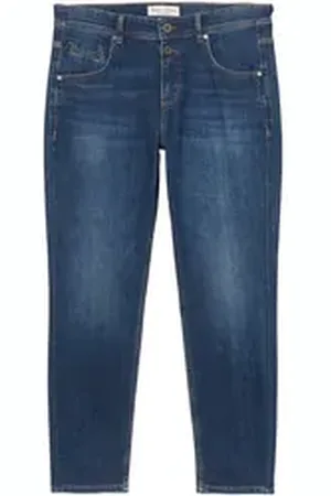 Marc O’ Polo 5-Pocket-Jeans Cropped Jeans Boyfriend Theda blau 32