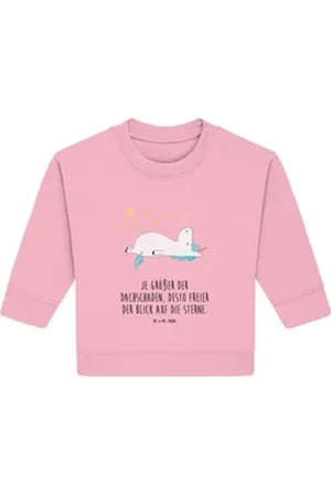 Mr. & Mrs. Panda Longpullover Einhorn Sternenhimmel 12. - 18. Monat - Cotton Pink - Geschenk, Einho (1-tlg) rosa 12. - 18. Monat