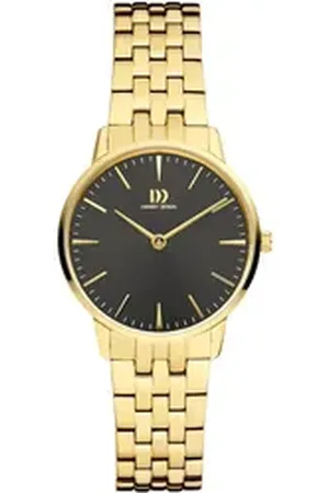Danish Design Quarzuhr Damenuhr IV99Q1251 Akilia Black Gold Link Medium, (1-tlg)