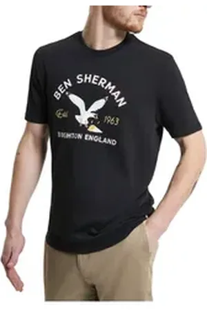 Ben Sherman T-Shirt T-Shirt Brighton Seagull black schwarz L