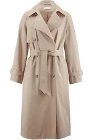 hessnatur Wintermantel Trenchcoat Nature Shell aus reiner Bio-Baumwolle (1-tlg) beige 40