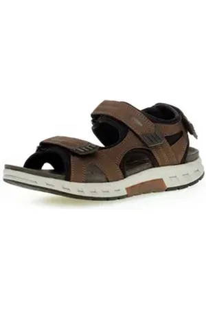 Gabor Rollingsoft Trekkingsandale, Sommerschuh, Klettschuh, Freizeitsandale in Komfortweite G (weit) braun 49 EU