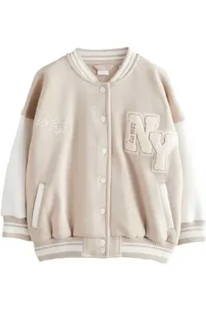 Next Collegejacke Bestickte Varsity-Jacke (1-St) beige 104 (4 J.)