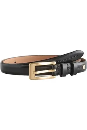 Next Ledergürtel Dünner Premium-Gürtel aus italienischem Leder (1-St) schwarz M (DE: 75)