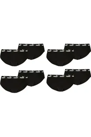 PUMA Schlüpfer Herren Unterwäsche Slips Brief im 8er Pack (8-St) schwarz XXL