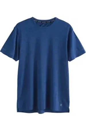 Next Trainingsshirt Sport-T-Shirt mit Netzstoff (1-tlg) blau 5XL