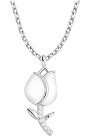 Sofia Milani Kette mit Anhänger Tulpe Blume, 925 Silber Damen Schmuck - N0822 silberfarben