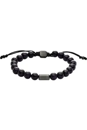 Fossil Armband Herren-Armband Farbstein, Edelstahl, JEWELRY blau