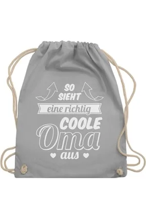 Shirtracer Turnbeutel So sieht eine richtig coole Oma aus Pfeile, Oma Geschenk grau