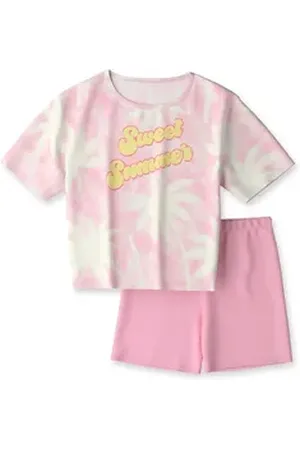 Calida Shorty Kids Palms Kinder (2 tlg) lila|rosa 128/134
