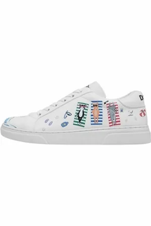 Dogo Damen Ace Sneakers Cats On The Beach Vegan Damen Sneaker / Sneaker Vegan weiß 40 EU