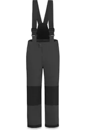 Normani Schneehose Kinder Winterhose Salcha Gefütterte Thermohose mit abnehmbaren Hosenträgern -Junge und Mädchen orange 122-128