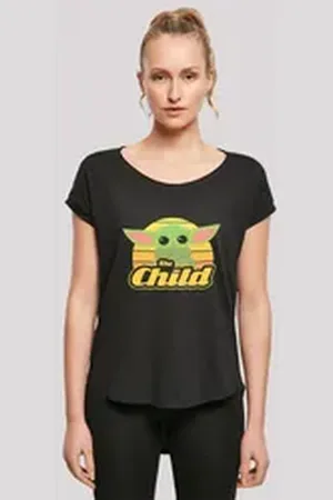 F4NT4STIC T-Shirt Star Wars The Mandalorian Baby Yoda Print schwarz S