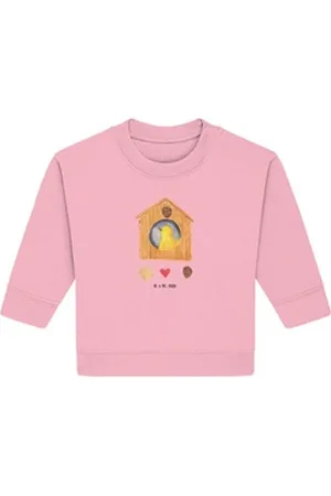 Mr. & Mrs. Panda Longpullover Vogel Haus 6. - 12. Monat - Cotton Pink - Geschenk, lustige Sprüche, (1-tlg) rosa 6. - 12. Monat