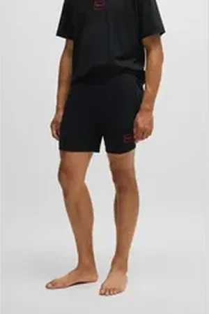 HUGO BOSS Shorts Laze Shorts CW 10 mit elastischem Bund schwarz L