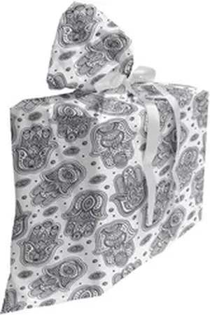 Abakuhaus Spielzeugtruhe Stoffbeutel für Partygeschenke mit 3 Bändern, Hamsa Meditation Yoga-Mandala schwarz